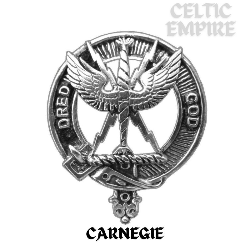 Carnegie Family Clan Crest Badge Whiskey Decanter