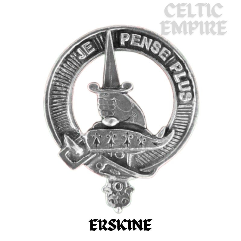 Erskine Family Clan Crest Interlace Kilt Belt Buckle