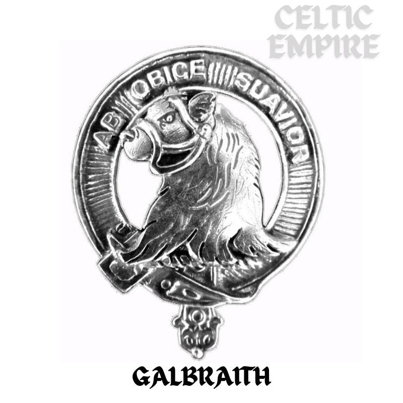 Galbraith Family Clan Crest Scottish Badge Stainless Steel Flask 8oz