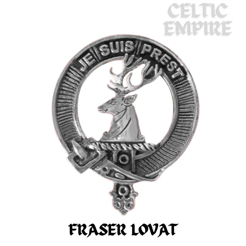 Fraser Lovat Family Clan Crest Badge Whiskey Decanter