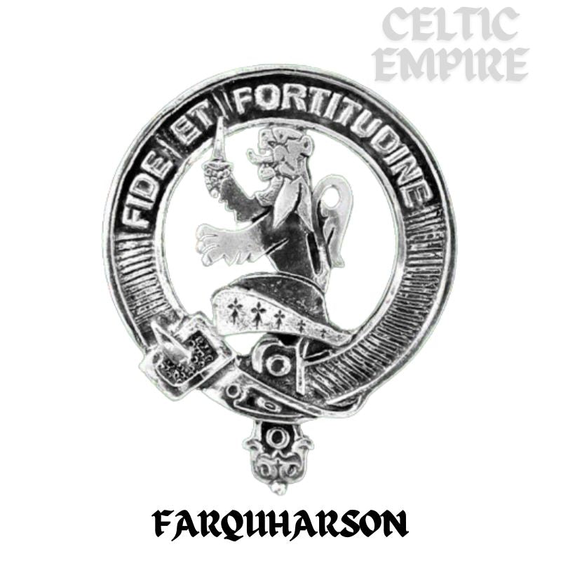 Farquharson Family Clan Crest Badge Glass Beer Mug