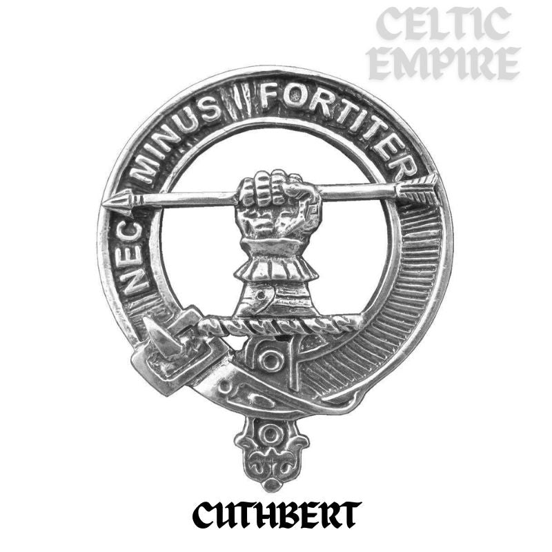 Cuthbert Family Clan Badge Scottish Plaid Brooch