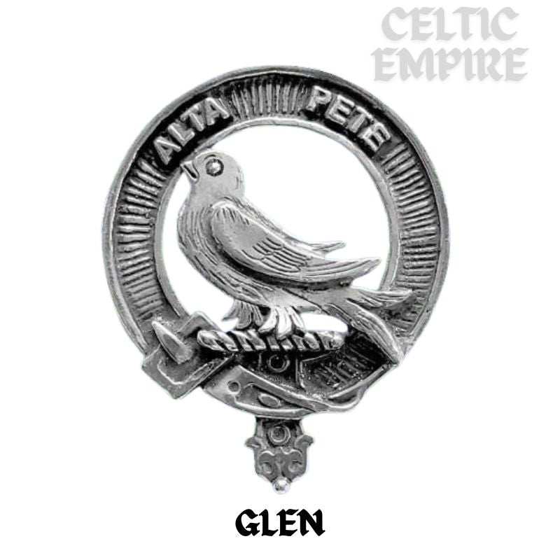 Glen Family Clan Crest Interlace Kilt Belt Buckle