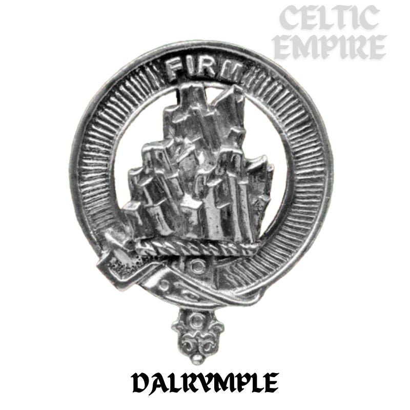 Dalrymple Family Clan Crest Badge Glass Beer Mug