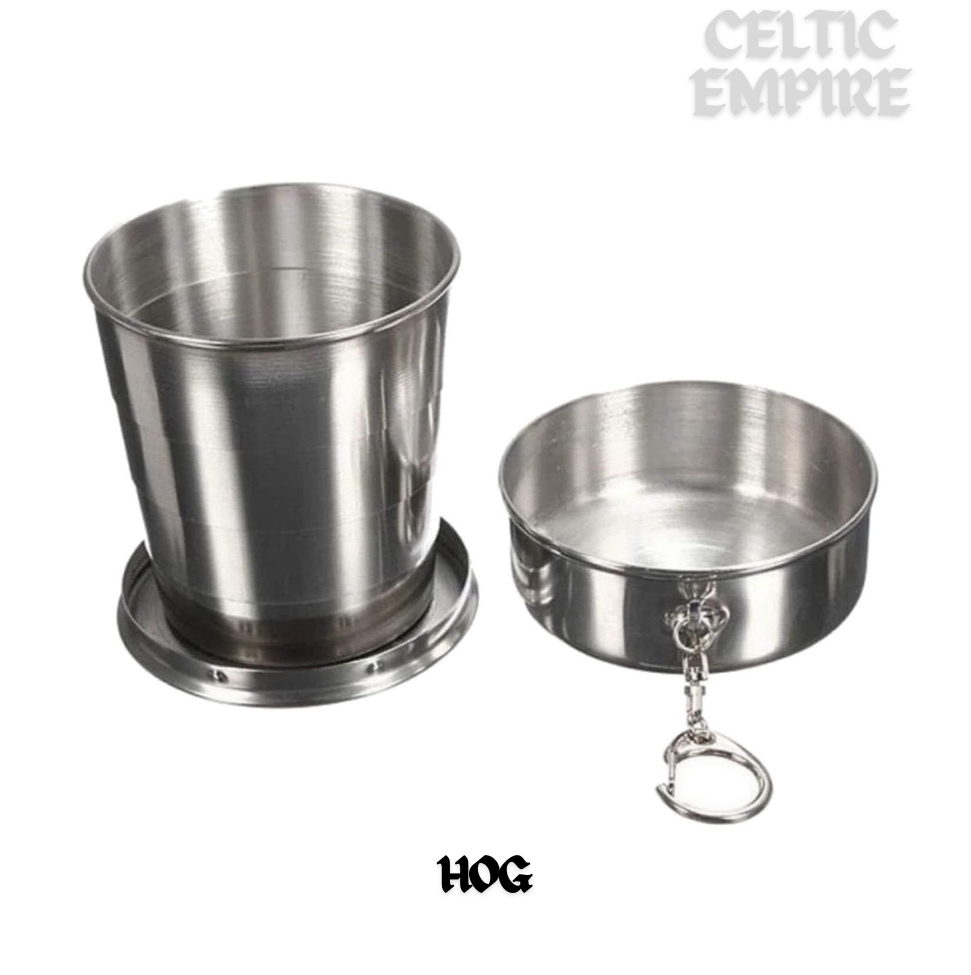 Hog Scottish Family Clan Crest Folding Cup Key Chain