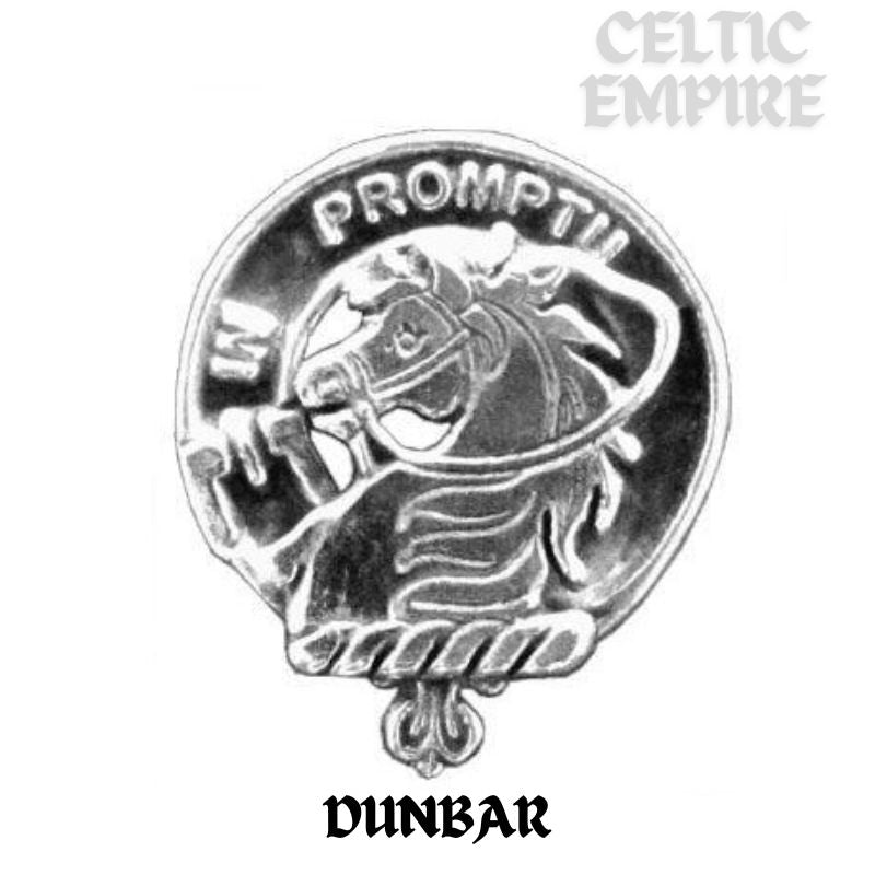 Dunbar Family Clan Crest Stick or Cravat pin, Sterling Silver