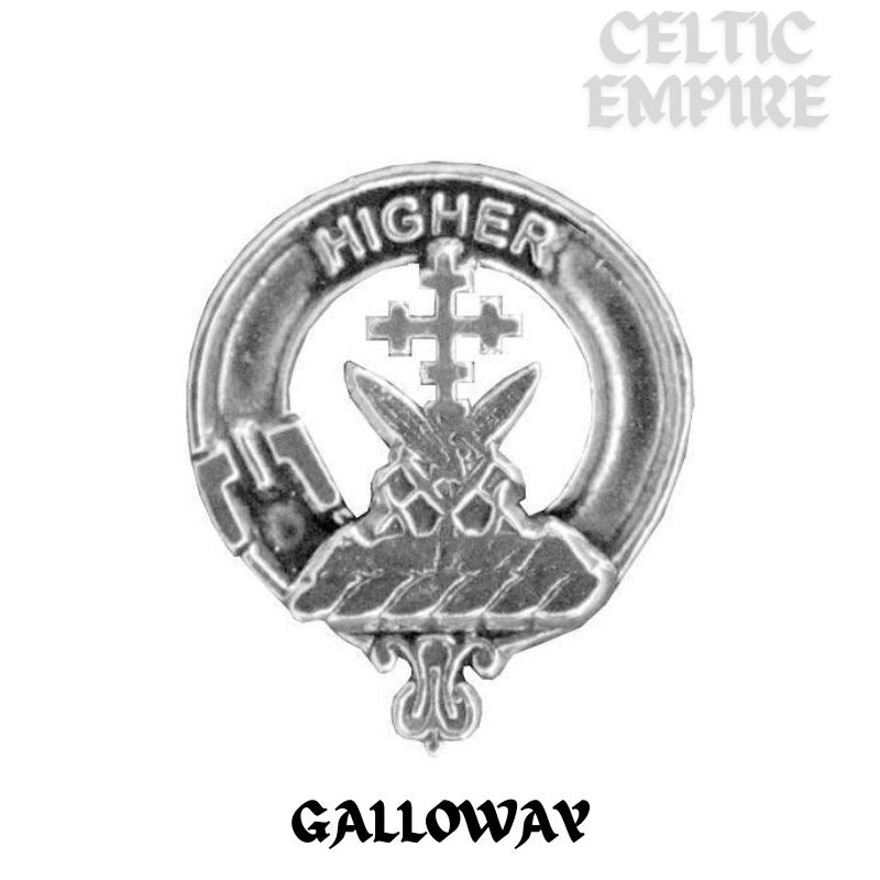 Galloway Family Clan Crest Interlace Drop Pendant