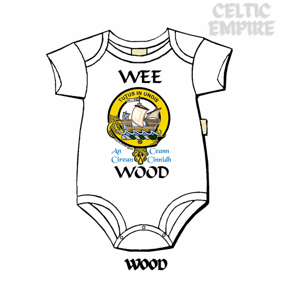 Wood Scottish Family Clan Crest Baby Jumper
