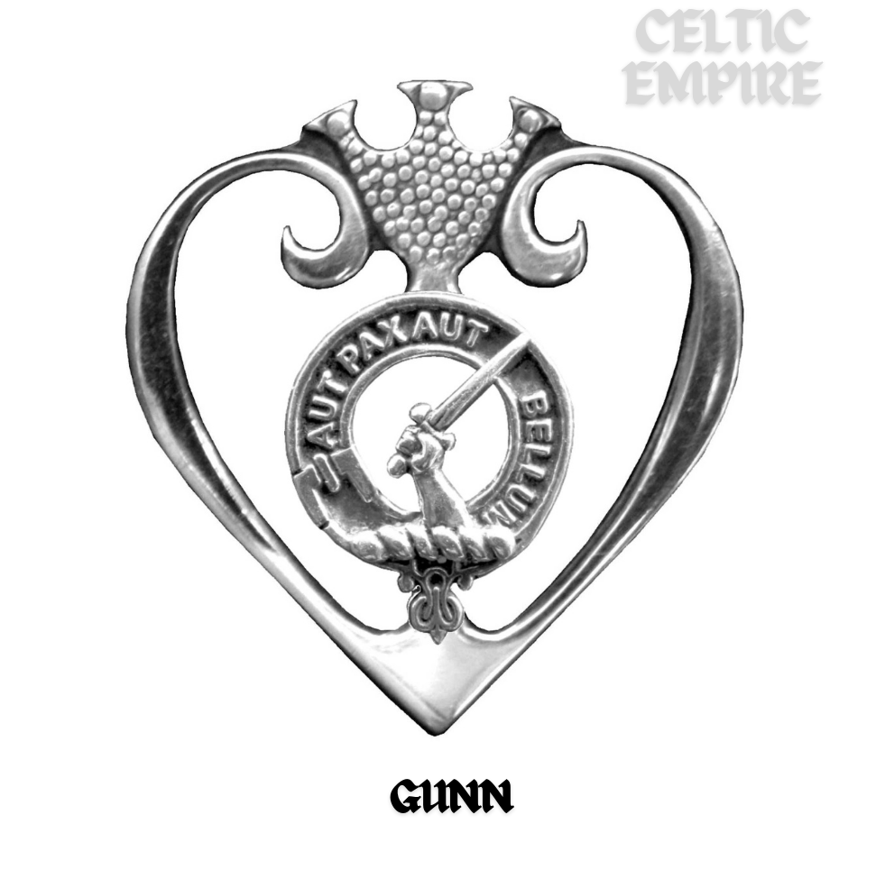 Gunn Family Clan Crest Luckenbooth Brooch or Pendant