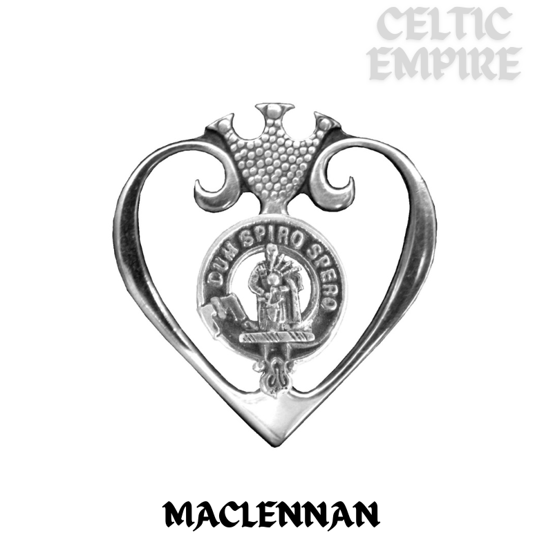 MacLennan Family Clan Crest Luckenbooth Brooch or Pendant