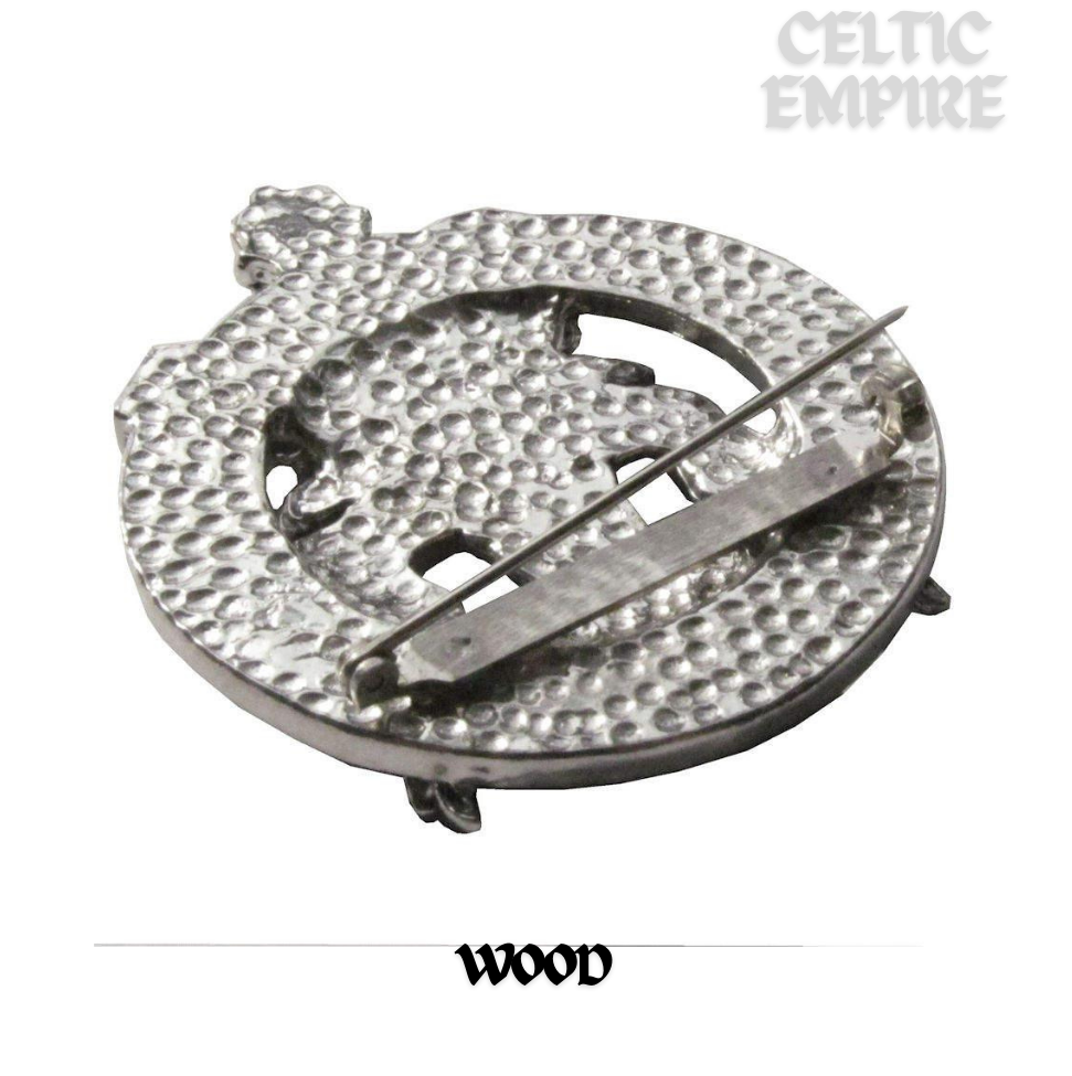 Wood New Family Clan Crest Scottish Cap Badge