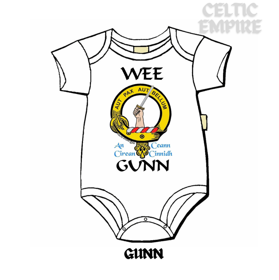 Gunn Scottish Family Clan Crest Baby Jumper