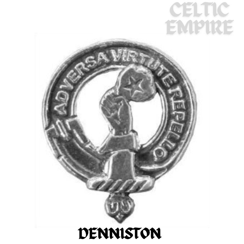 Denniston Family Clan Crest Scottish Pendant