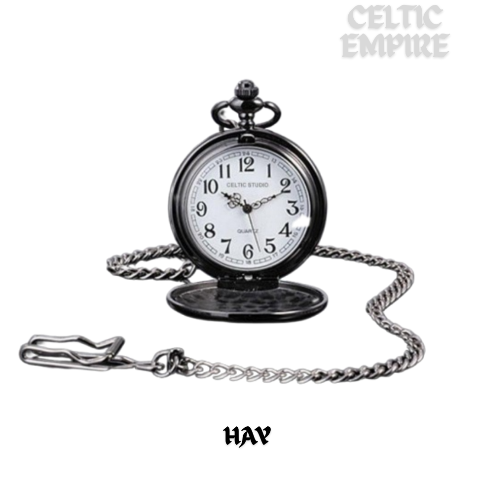Hay Scottish Family Clan Crest Pocket Watch