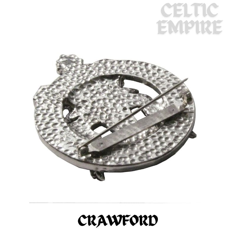 Crawford Family Clan Crest Scottish Cap Badge