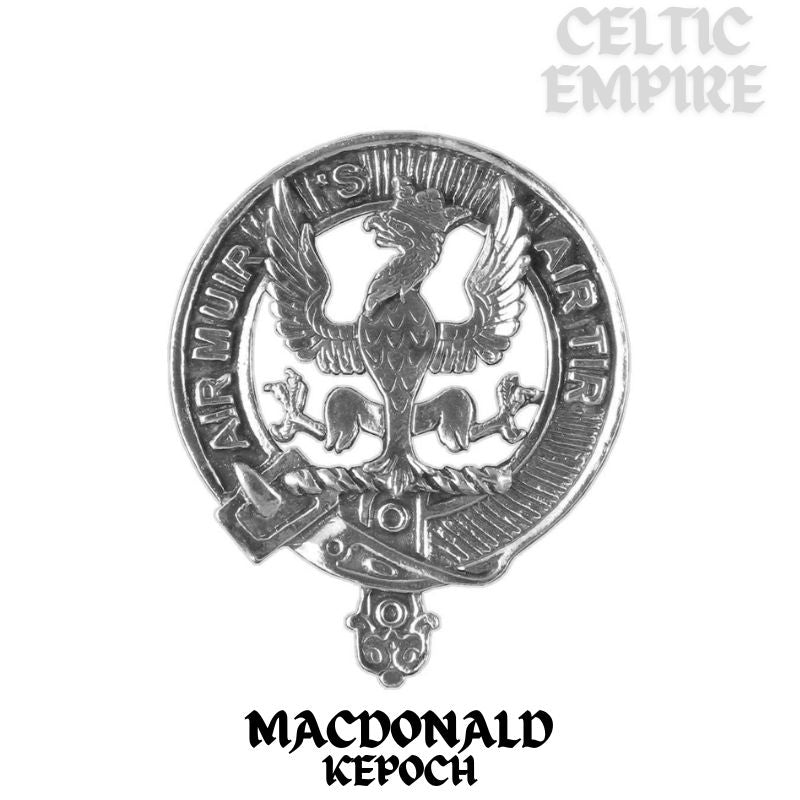 MacDonald Keppoch Scottish Family Clan Crest Ring Sterling Silver and Karat Gold