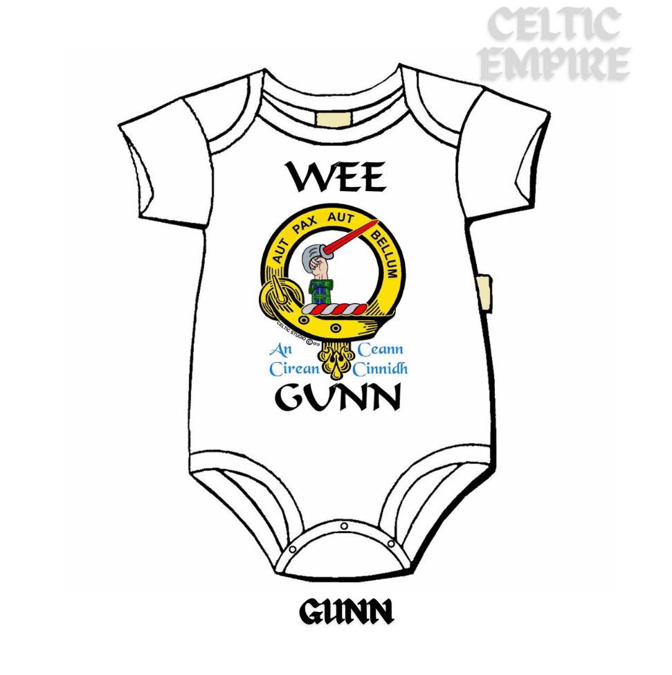 Gunn (New) Scottish Family Clan Crest Baby Jumper