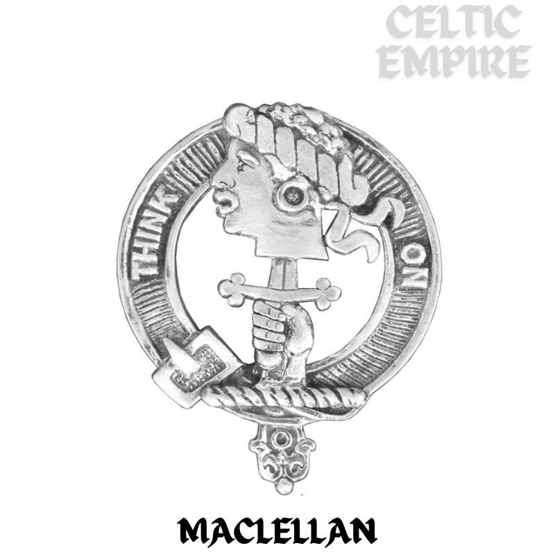 MacLellan Family Clan Crest Double Drop Pendant