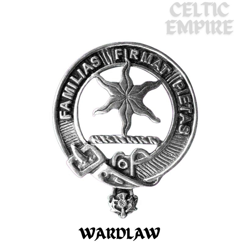 Wardlaw Family Clan Crest Double Drop Pendant