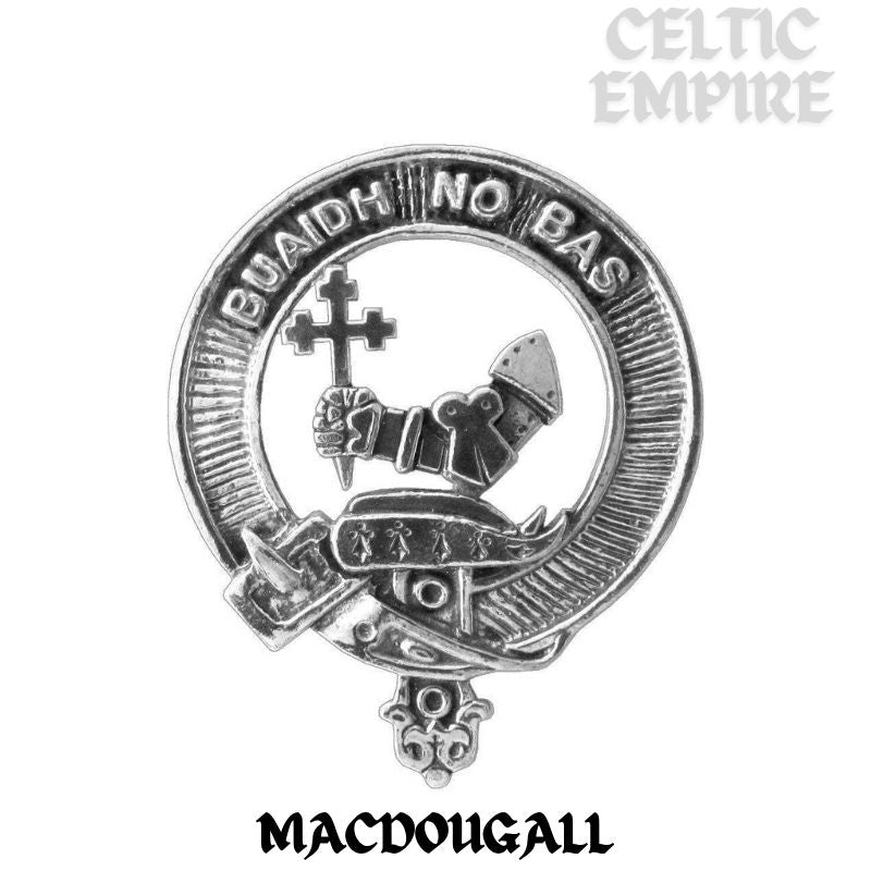 MacDougall Family Clan Badge Scottish Plaid Brooch