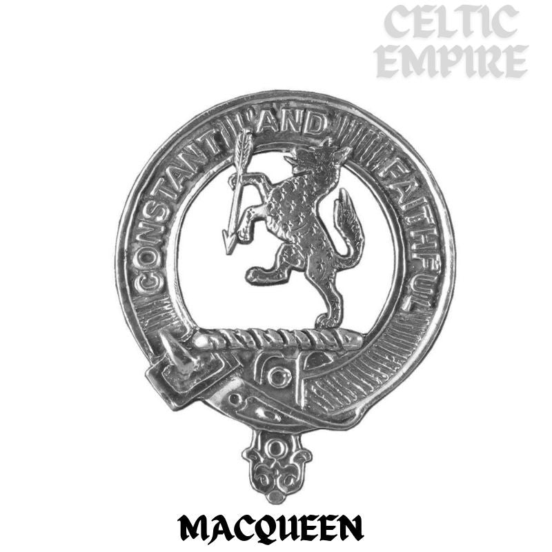 MacQueen Scottish Family Clan Badge Sporran, Leather