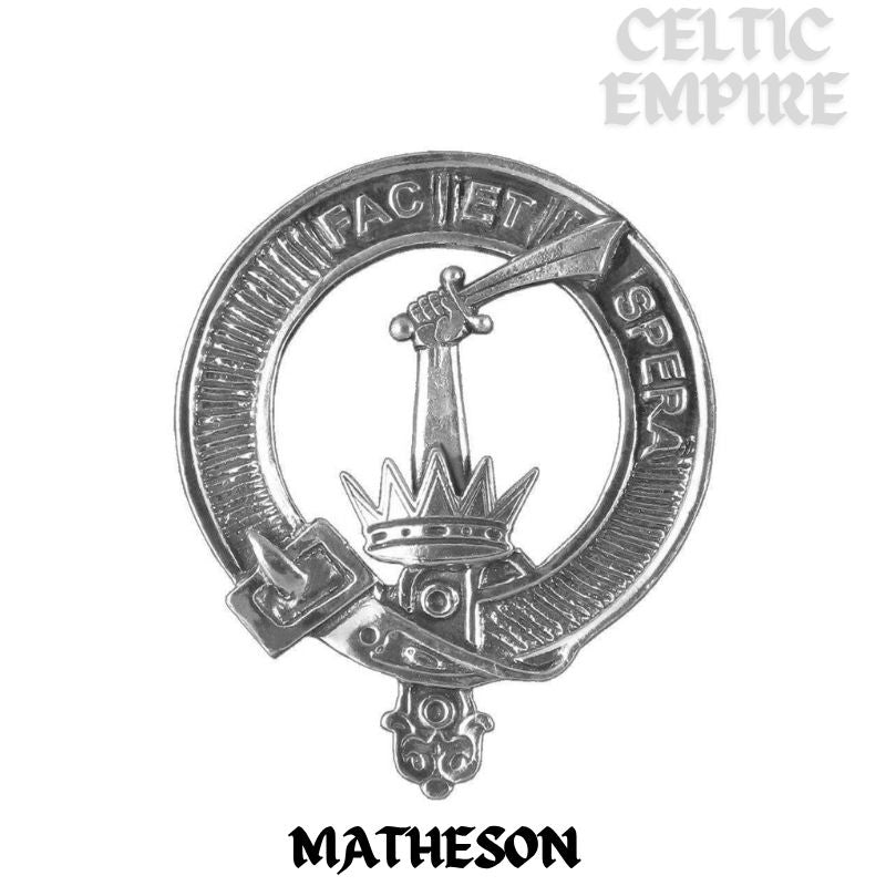 Matheson Family Clan Crest Scottish Cufflinks; Pewter, Sterling Silver and Karat Gold