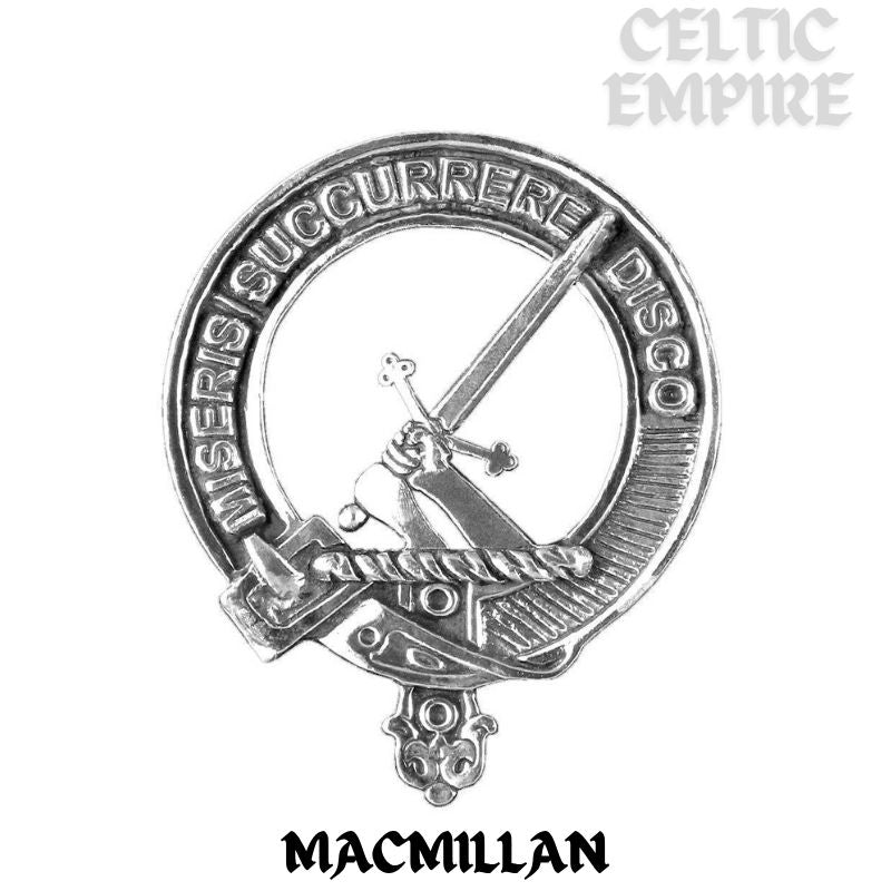MacMillan Family Clan Crest Badge Glass Beer Mug