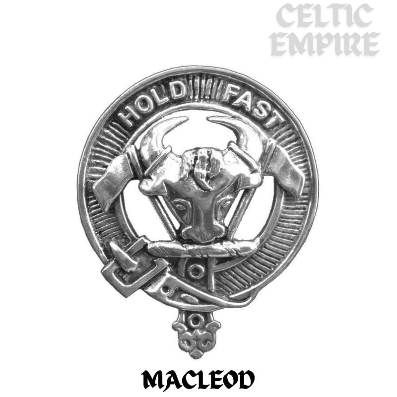 MacLeod Family Clan Crest Interlace Kilt Belt Buckle