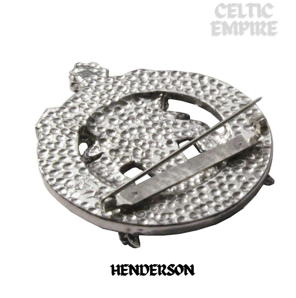 Henderson Family Clan Crest Scottish Cap Badge