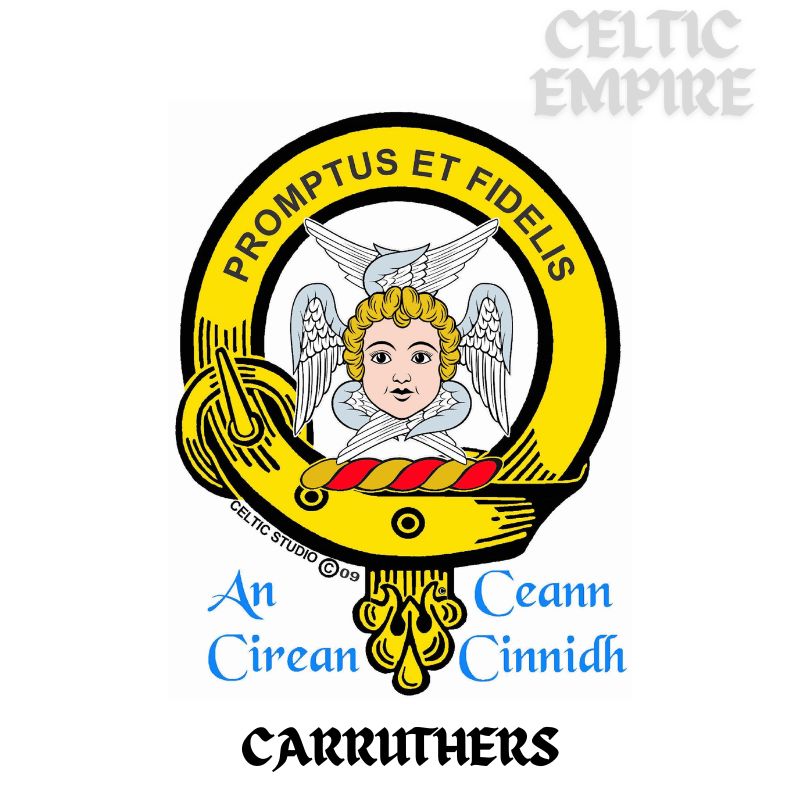 Carruthers Scottish Family Clan Embroidered Crest