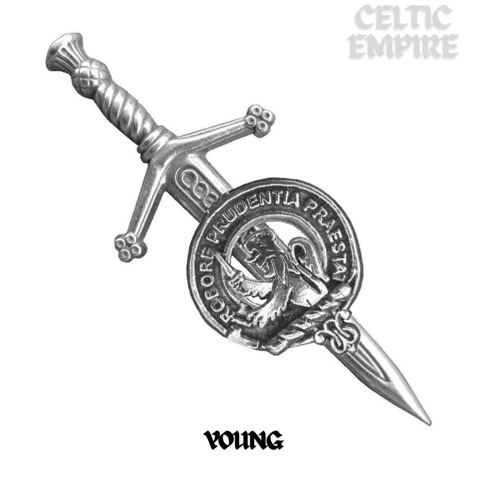 Young Scottish Small Family Clan Kilt Pin