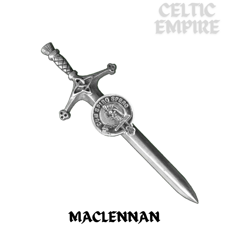 MacLennan Family Clan Crest Kilt Pin, Scottish Pin