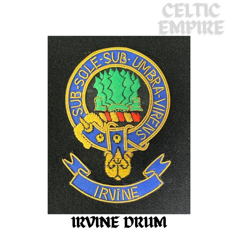 Irvine (Drum) Scottish Family Clan Embroidered Crest