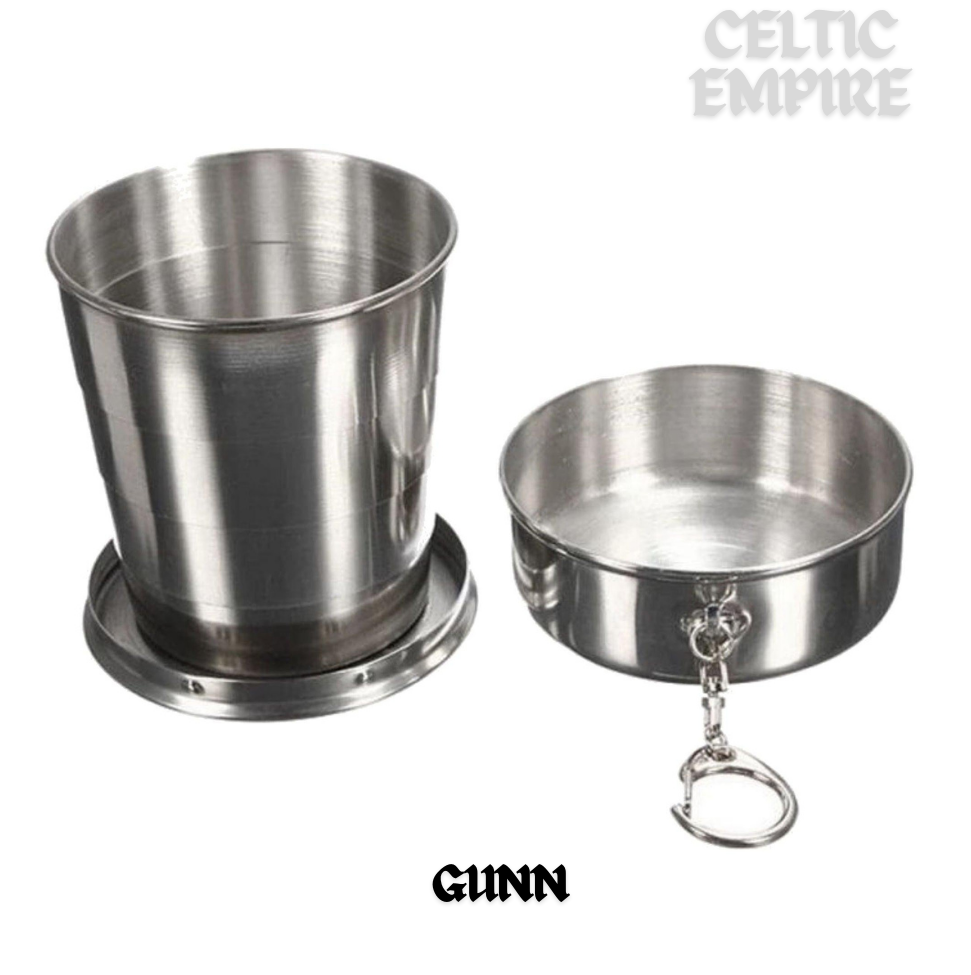 Gunn Scottish Family Clan Crest Folding Cup Key Chain