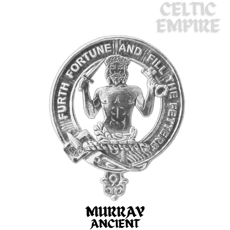 Murray (Ancient) Family Clan Crest Scottish Cufflinks; Pewter, Sterling Silver and Karat Gold