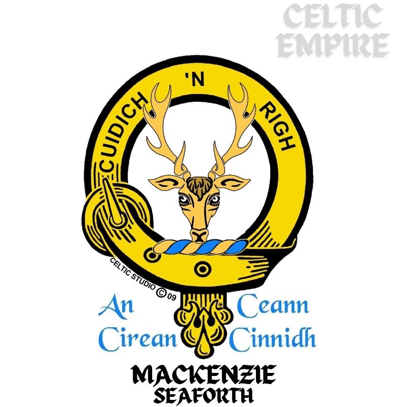 Mackenzie (Seaforth) Family Clan Crest Decal | Custom Scottish Heritage Car & Laptop Stickers