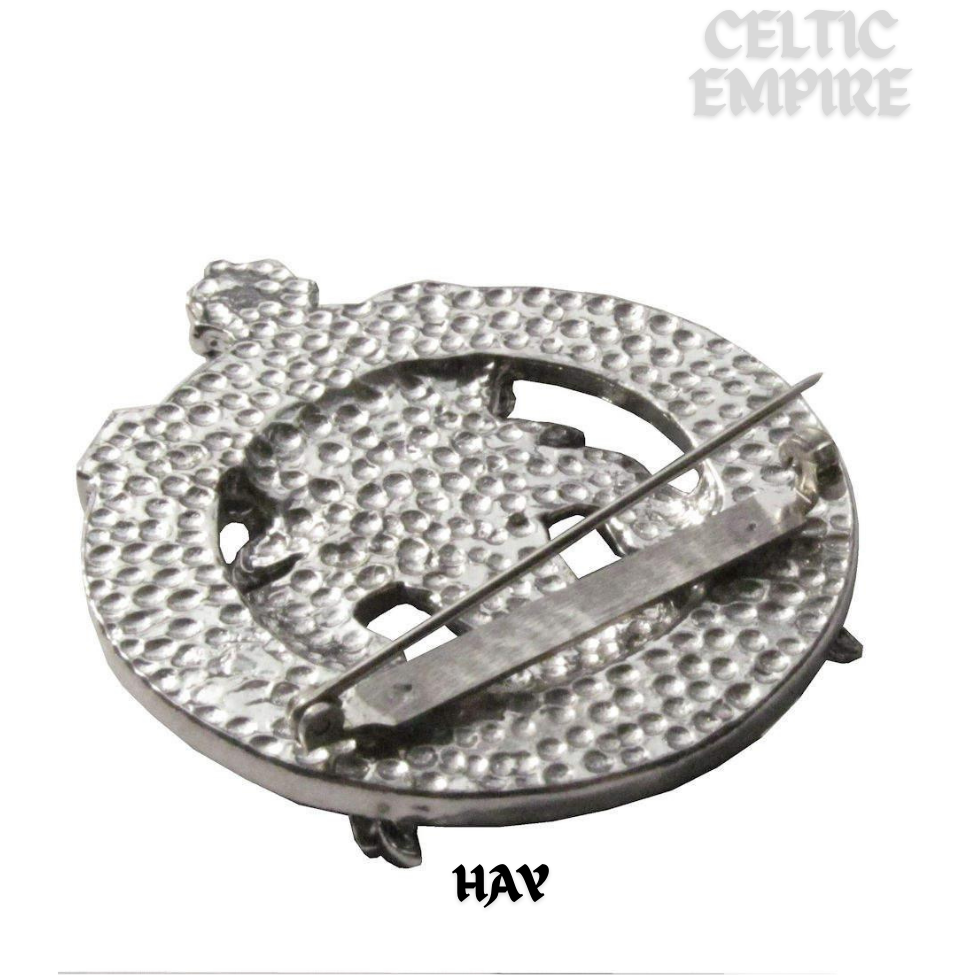 Hay Family Clan Crest Scottish Cap Badge