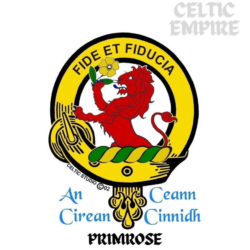 Primrose Scottish Family Clan Crest Badge Tankard