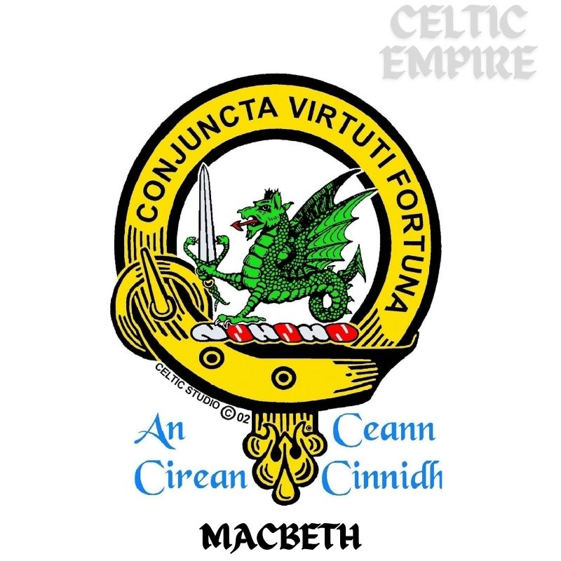 MacBeth Scottish Family Clan Embroidered Crest