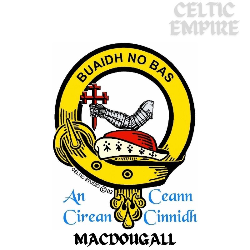 MacDougall Scottish Family Clan Embroidered Crest