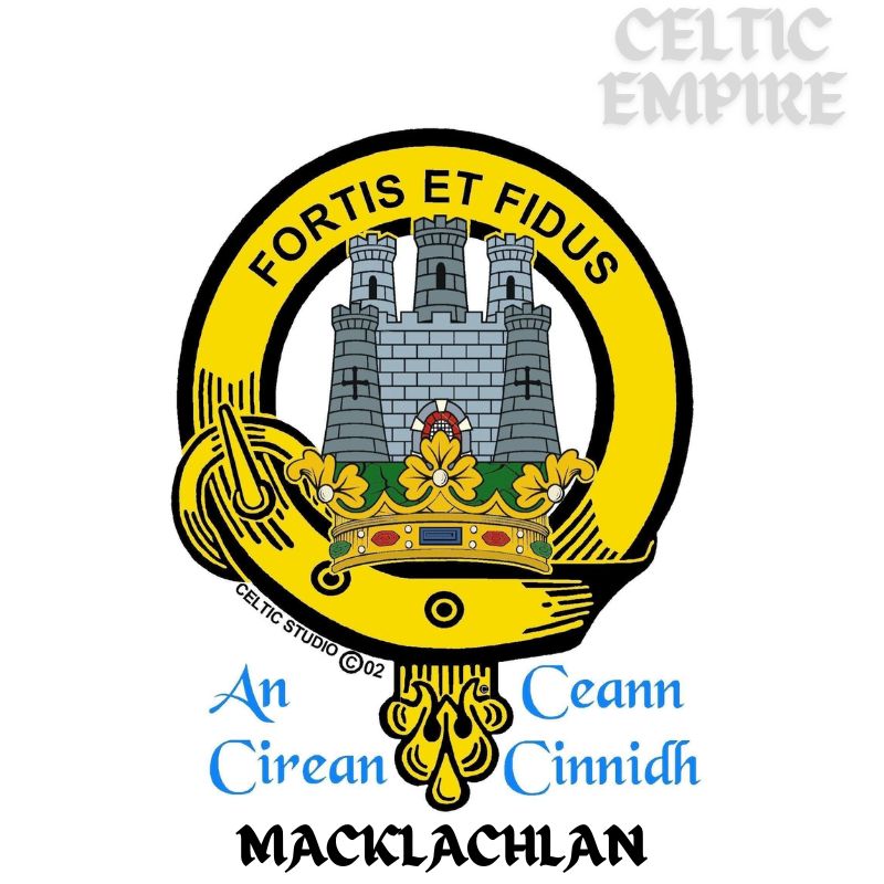 MacLachlan Family Clan Crest Scottish Cap Badge