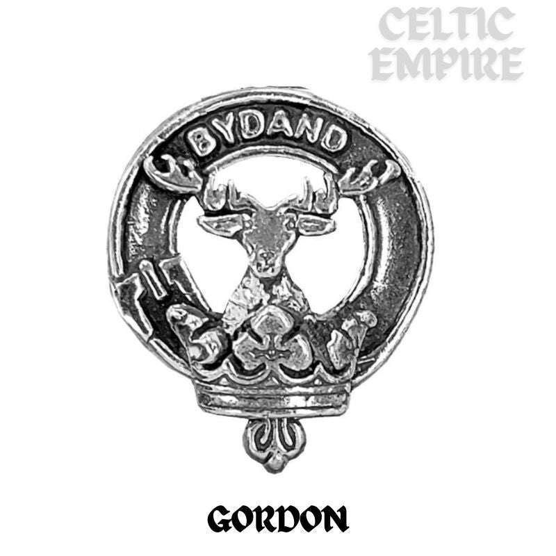 Gordon Family Clan Crest Double Drop Pendant