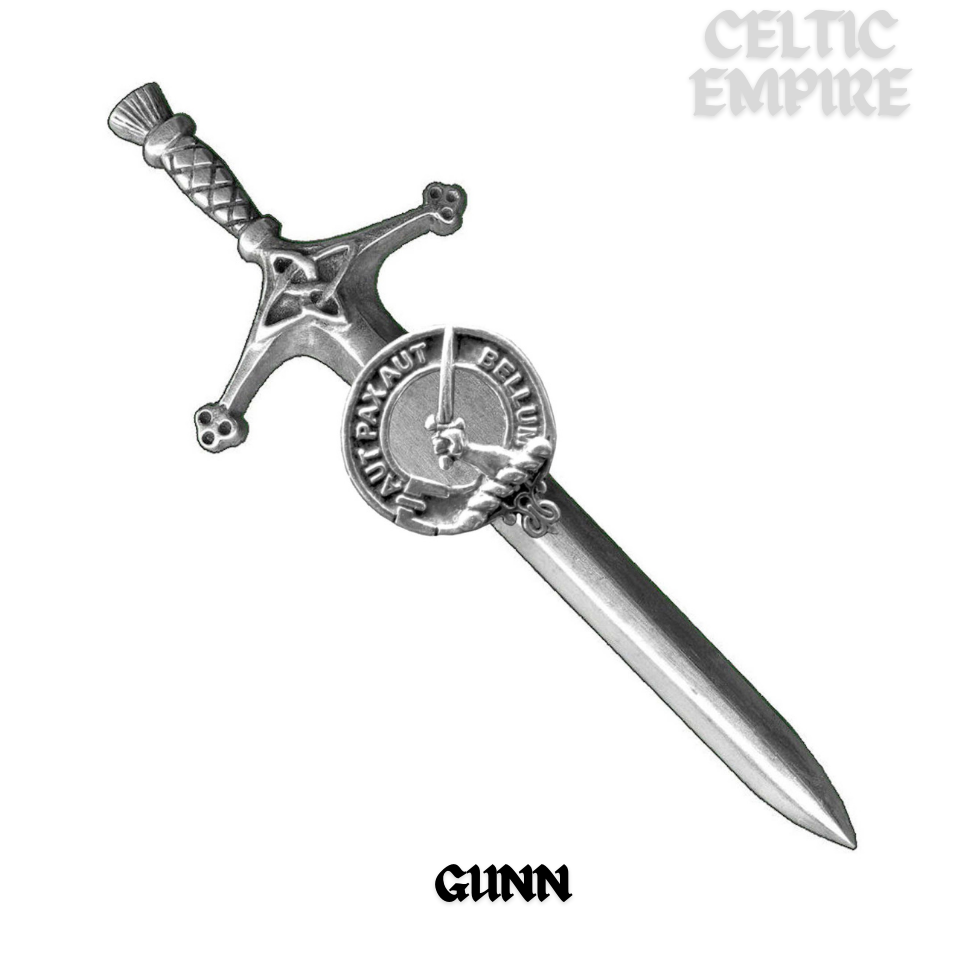Gunn Family Clan Crest Kilt Pin, Scottish Pin