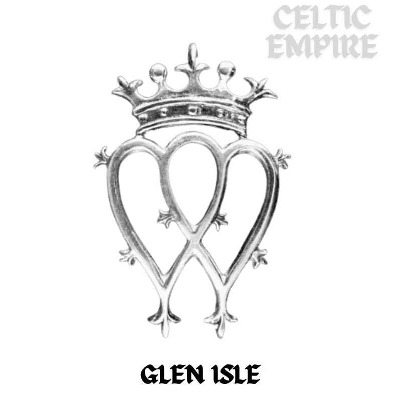 Glen Isle Family Clan Luckenbooth Brooch - Sterling Silver
