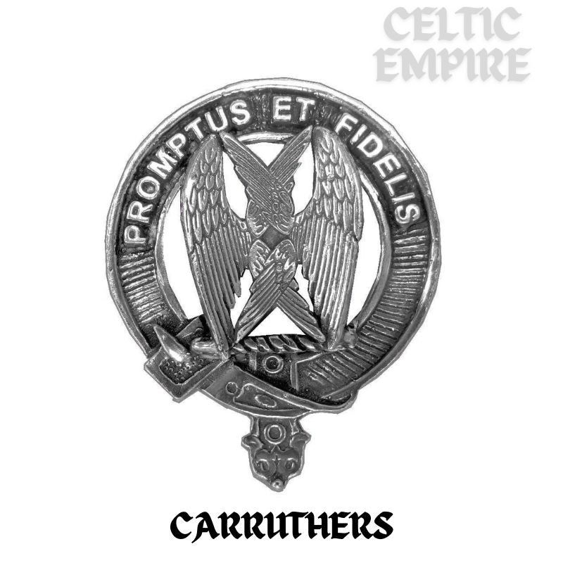 Carruthers Family Clan Crest Scottish Badge Stainless Steel Flask 8oz