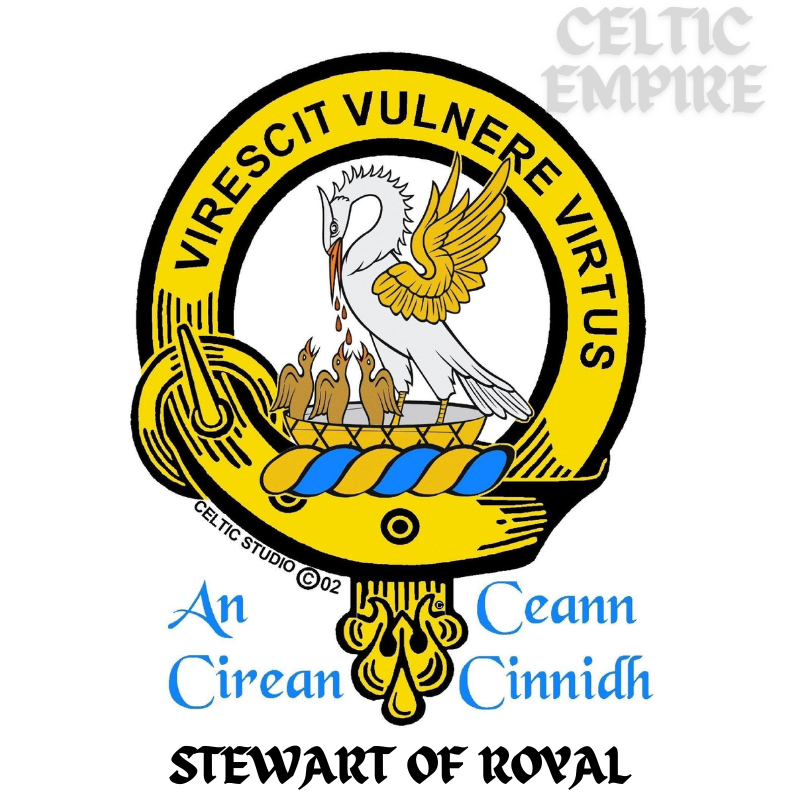 Stewart Family Clan Crest Scottish Pendant
