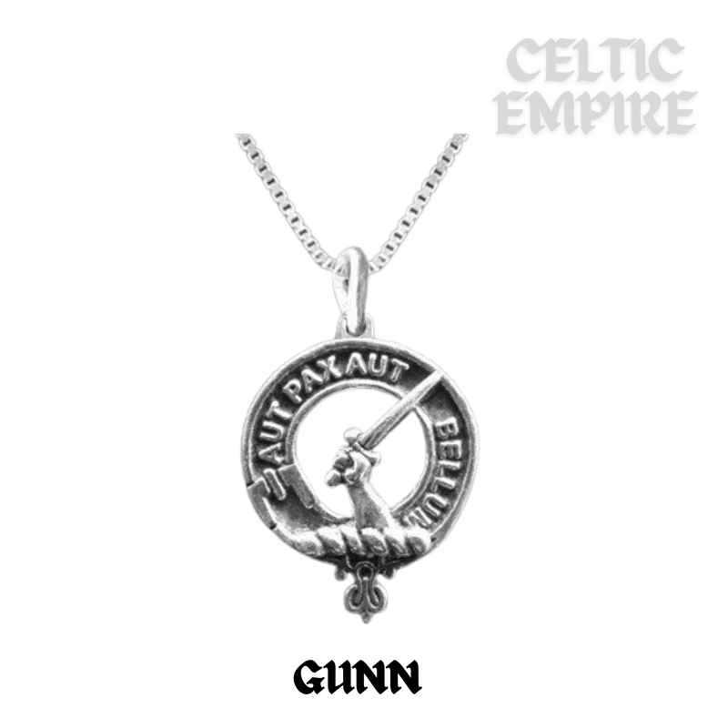 Gunn Family Clan Crest Scottish Pendant