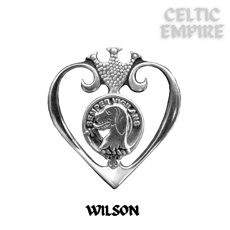 Wilson Family Clan Crest Luckenbooth Brooch or Pendant