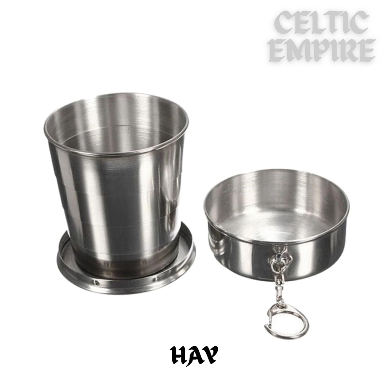 Hay Scottish Family Clan Crest Folding Cup Key Chain