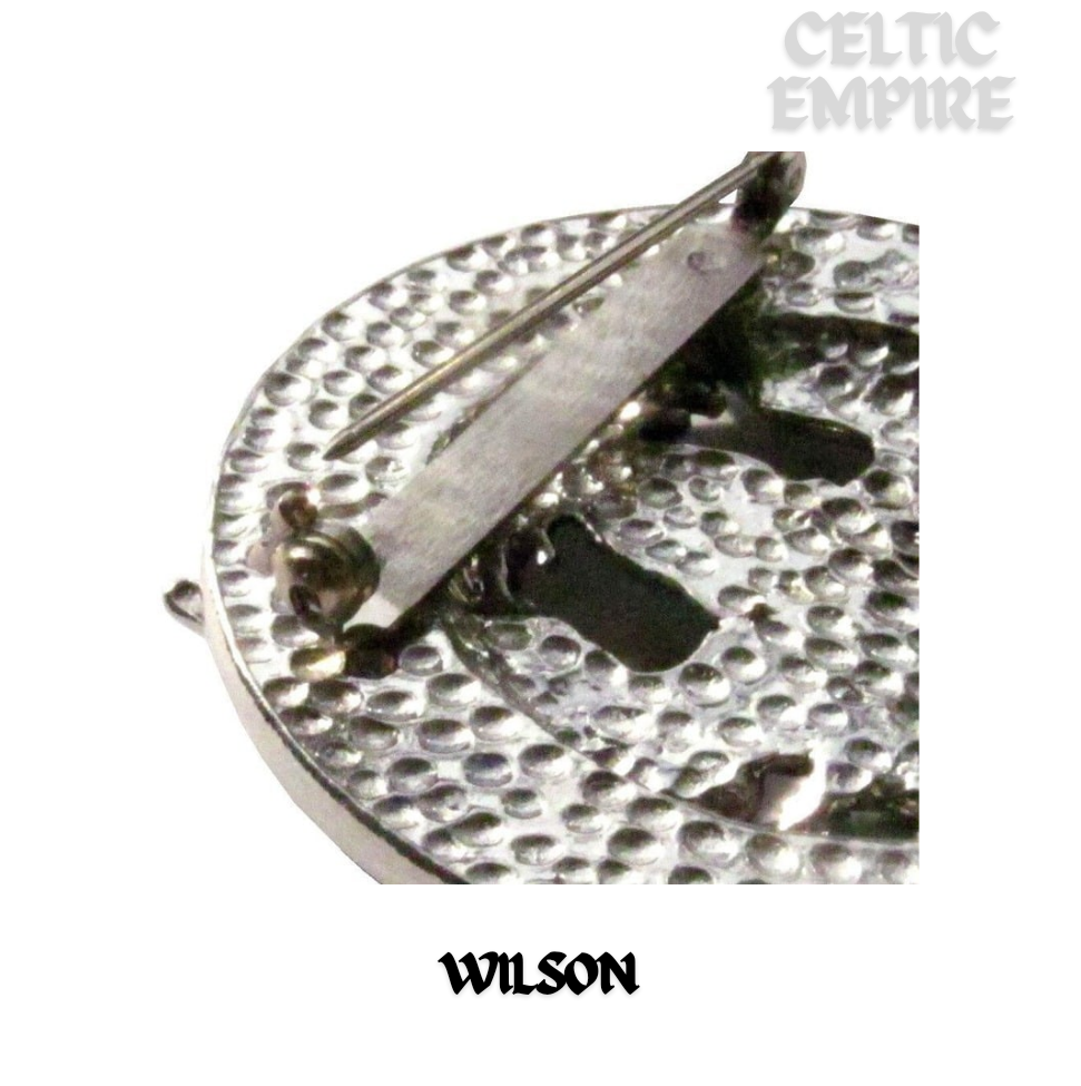 Wilson Lion Family Clan Crest Scottish Cap Badge
